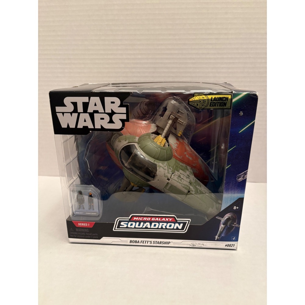 Star Wars Micro Galaxy Squadron Boba Fett Starship Launch Edition Series 1 #0021